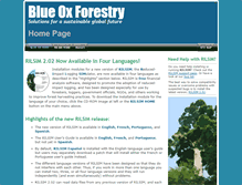 Tablet Screenshot of blueoxforestry.com